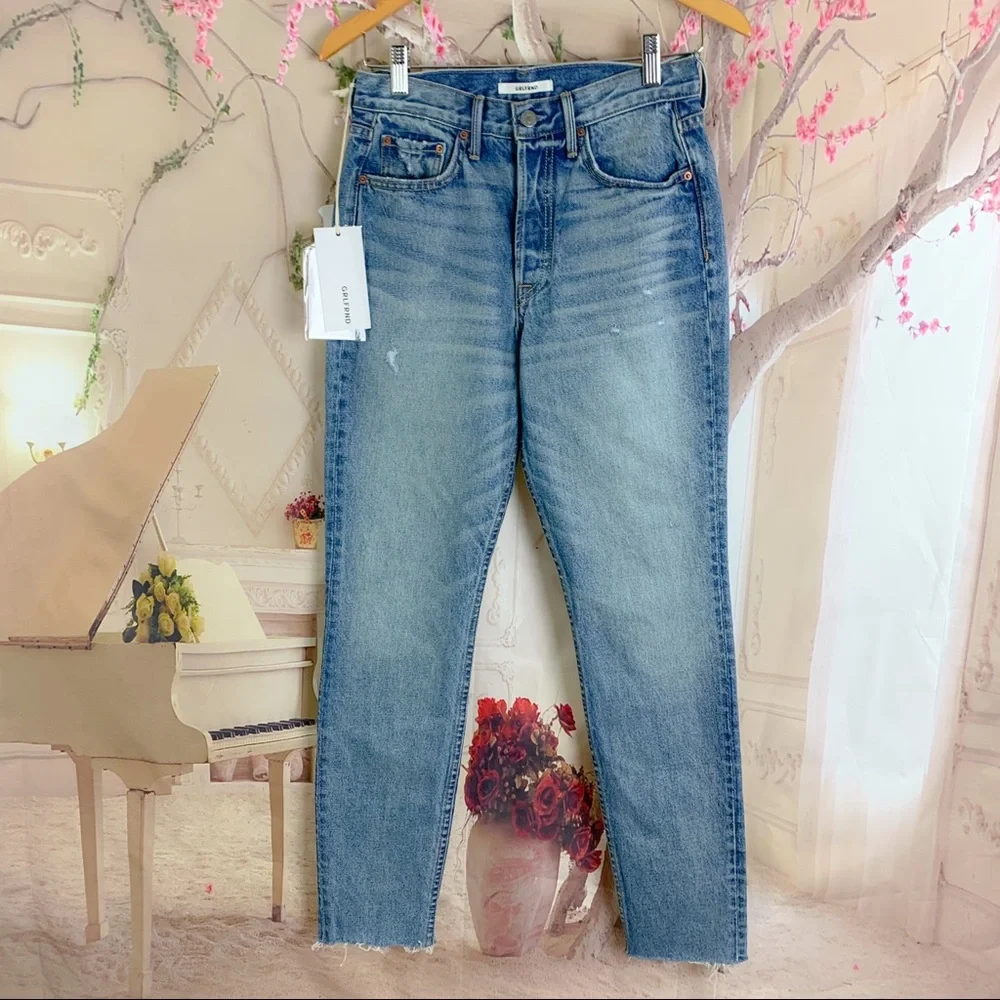 NEW Grfrnd Karolina High Rise Skinny Raw hem in Last Dance - Picture 2 of 10